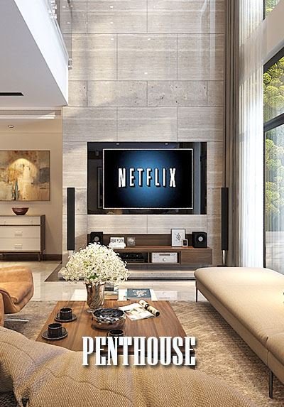 Thiết kế nội thất phòng khách Penthouse Golden Palace
