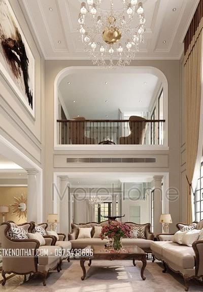 Thiết kế phòng khách biệt thự SPLENDORA - Bắc An Khánh