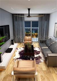 Thiết kế nội thất phòng khách chung cư hiện đại cao cấp - chị Lan
