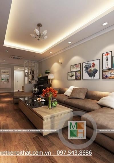 Mẫu Sofa phòng khách biệt thự hiện đại -19
